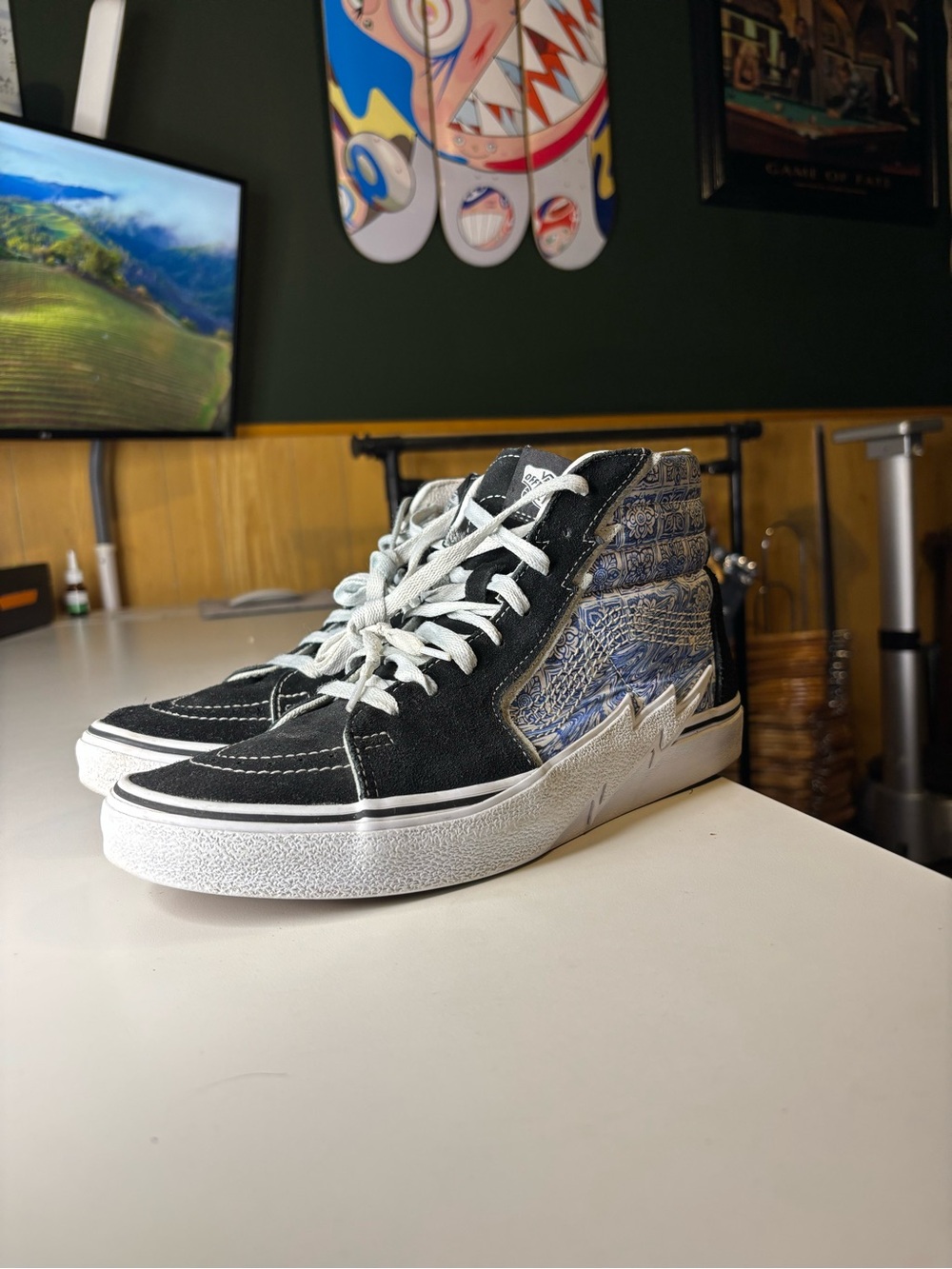 Vans SK8-HI BOLT SHOES SIZE 10